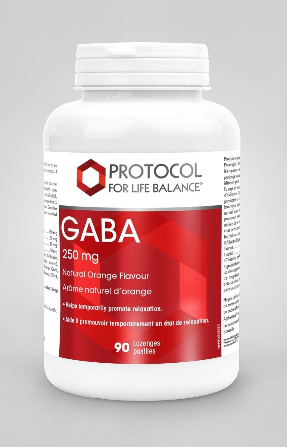 PROTOCOL GABA 250MG 90 LOZENGES