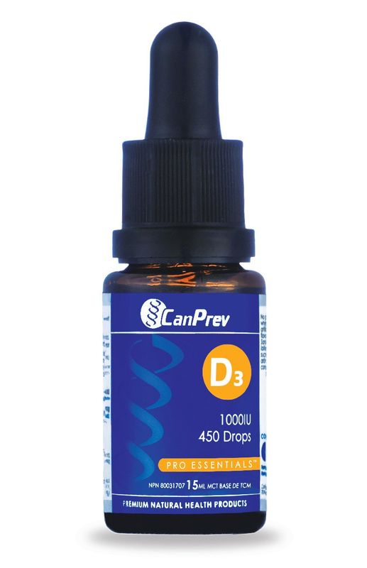 CANPREV D3 DROPS 1000IU MCT OIL 15ML
