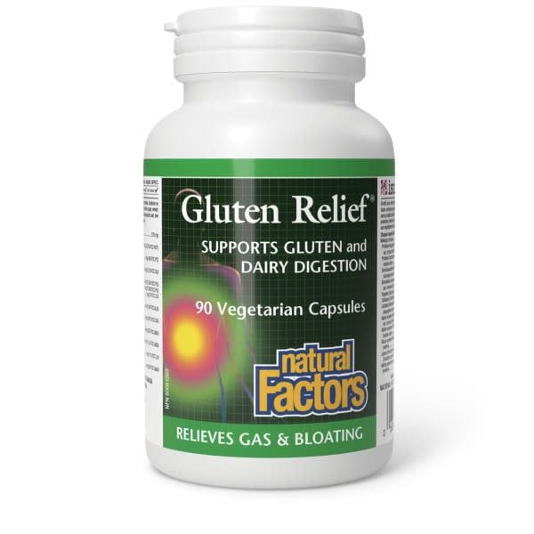 NATURAL FACTORS GLUTEN RELIEF 90 CAPS
