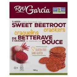 RW GARCIA  - 3 SEED CRACKERS SWEET BEET 180G