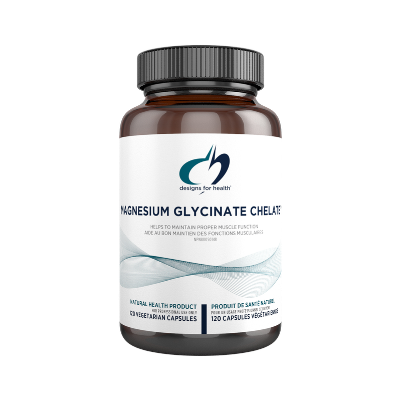 DESIGNS FOR HEALTH MAGNESIUM GLYCINATE COMPLEX (PREVIOUSLY CHELATE) 120 VEGICAPS