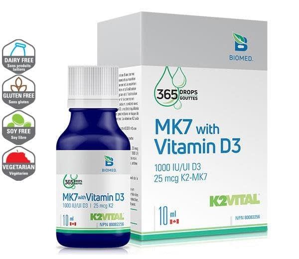 BIO MED MK7 W/ D3 (1000IU) 10ML