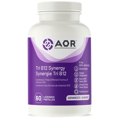 AOR TRI B12 SYNERGY 60 LOZENGES