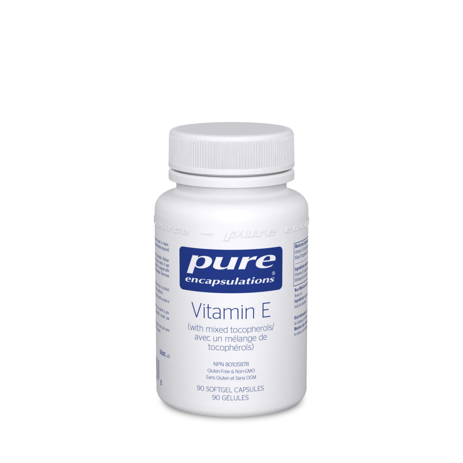 PURE ENCAPSULATIONS VITAMIN E (WITH MIXED TOCOPHERALS) 90 CAPS