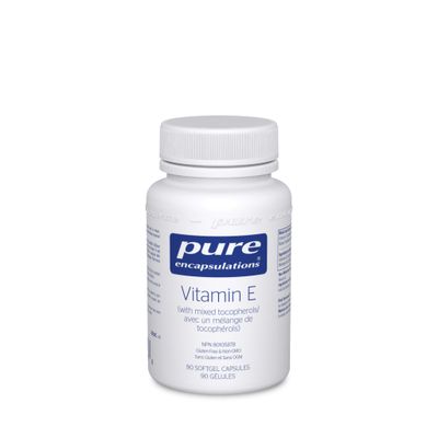 PURE ENCAPSULATIONS VITAMIN E (WITH MIXED TOCOPHERALS) 90 CAPS