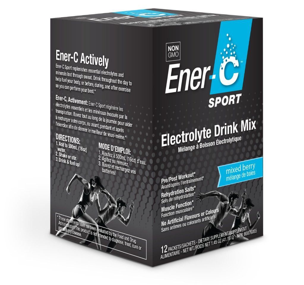 ENER-C ELECTROLYTE  SPORT DRINK MIX MIXED BERRY 12PK/BOX
