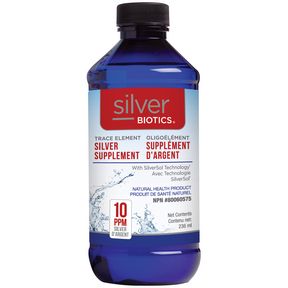 SILVER BIOTICS SLIVER SUPPLEMENT 10PPM 236ML