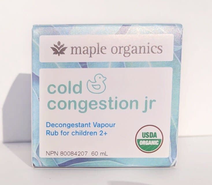 MAPLE ORGANICS COLD CONGESTION JR 60ML