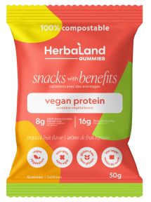 HERBALAND GUMMIES VEGAN PROTEIN 50G - TROPICAL FRUIT