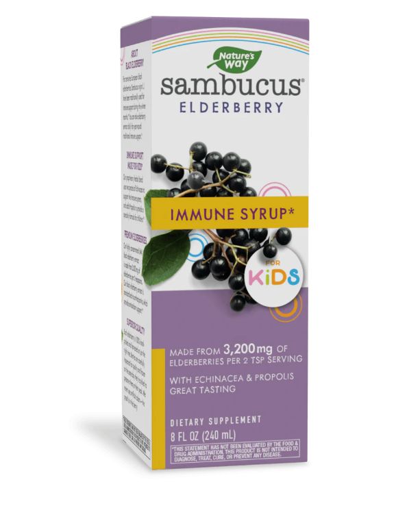NATURE'S WAY SAMBUCUS ELDERBERRY KIDS SYRUP 120ML