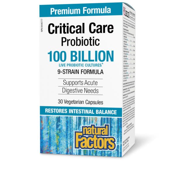 NATURAL FACTORS CRITICAL CARE PROBIOTIC 100 BILLION 30 VEGICAPS
