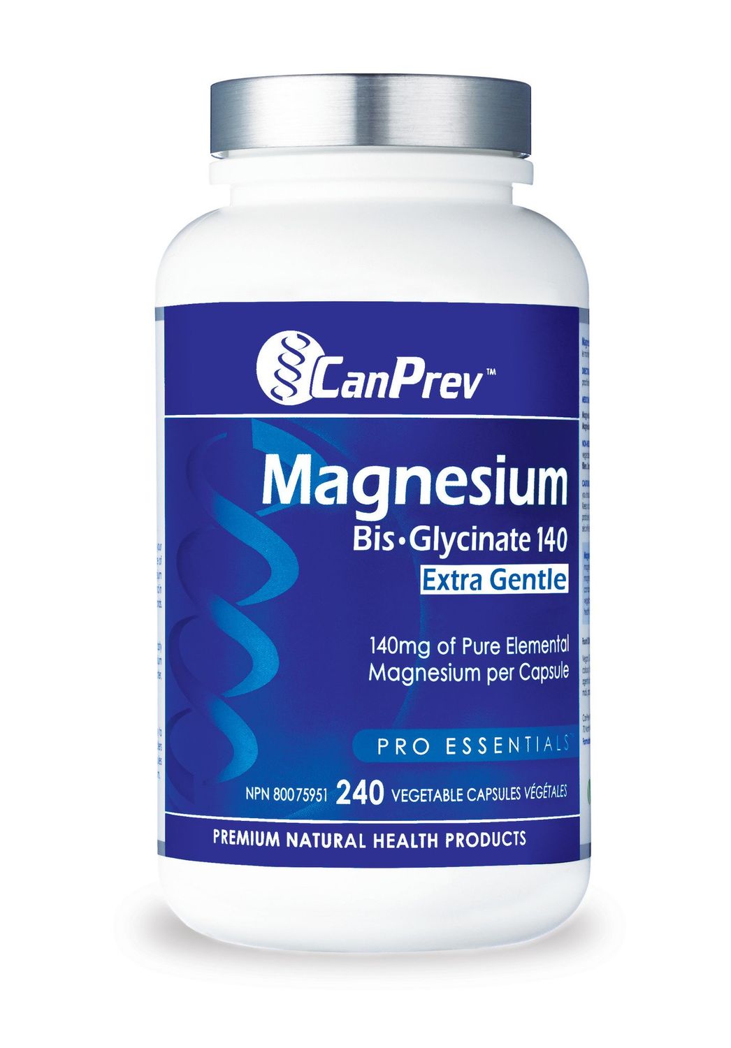 CANPREV MAGNESIUM BISGLYCINATE 140 EXTRA GENTLE 240 VEGICAPS