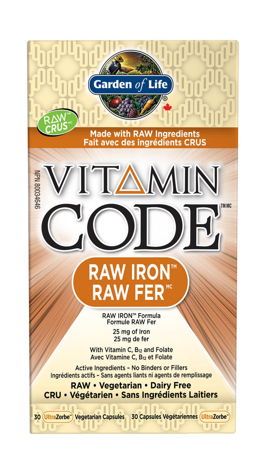 GARDEN OF LIFE RAW IRON 30 VCAPS