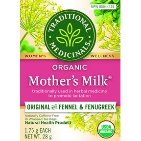 TRADITIONAL MEDICINALS ORGANIC MOTHER'S MILK 16 BAGS