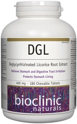 BIO CLINIC DGL 400MG 180 CHEWABLE TABS