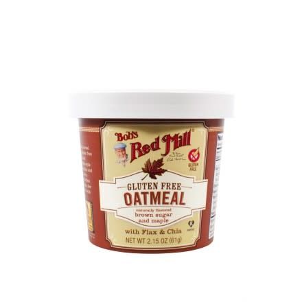 BOB'S RED MILL OATMEAL CUPS MAPLE BROWN SUGAR 61G