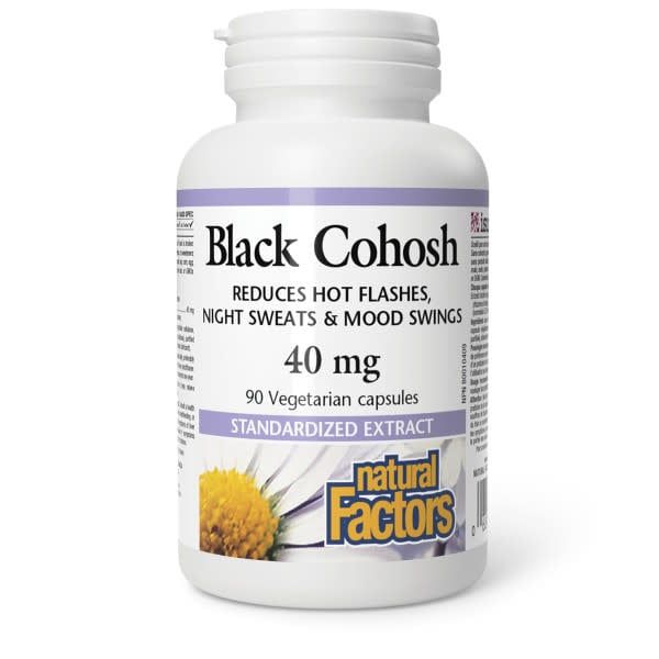 NATURAL FACTORS BLACK COHOSH 40MG 90 VEGI CAPS