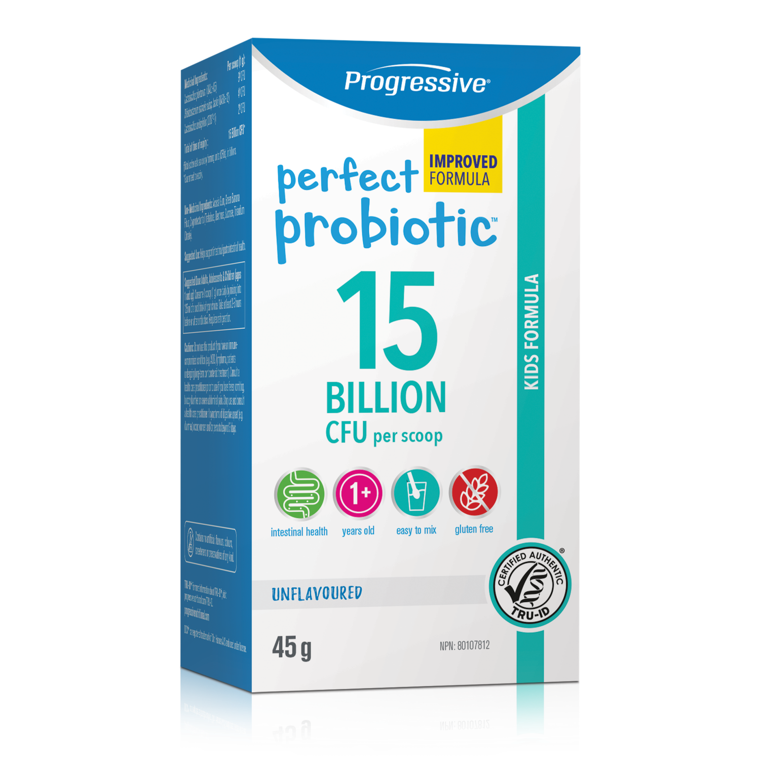 PROGRESSIVE PERFECT PROBIOTICS KID'S PROBIOTIC 15 BILLION 45G POWDER