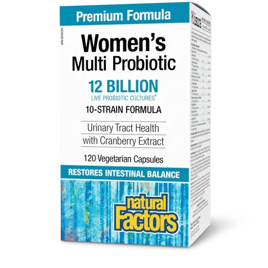NATURAL FACTORS WOMEN MULTI PROBIO +CRANRICH 12B CFU 120VCAPS
