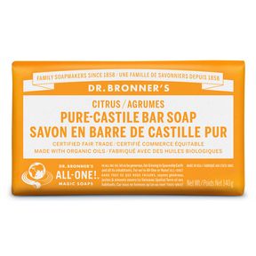 DR BRONNER'S CITRUS PURE CASTILE BAR SOAP 140 GR