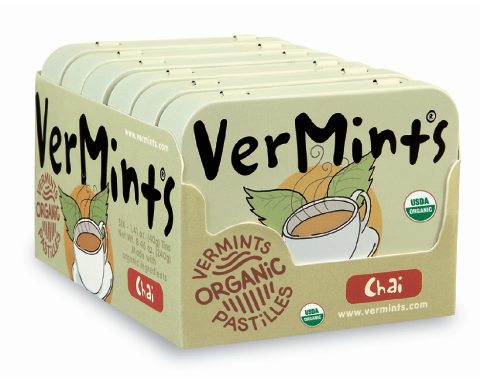 VERMINTS ORGANIC MINTS CHAI CANDY 40G