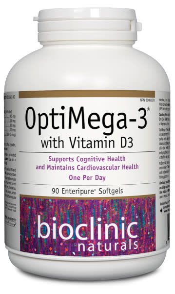 BIO CLINIC OPTIMEGA 3 WITH VITAMIN D3 90 SOFTGELS