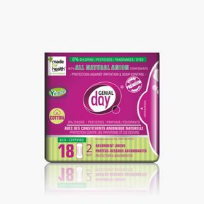 GENIAL DAY COTTON LINERS 18CT