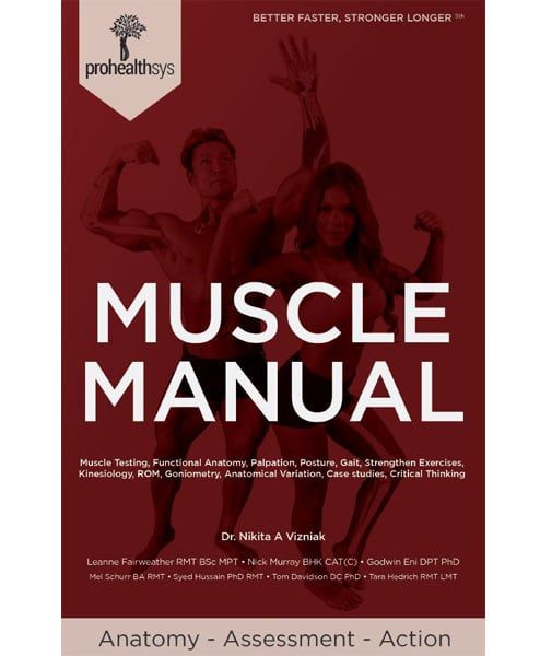 PROHEALTHSYS MUSCLE MANUAL ANATOMY WORKBOOK