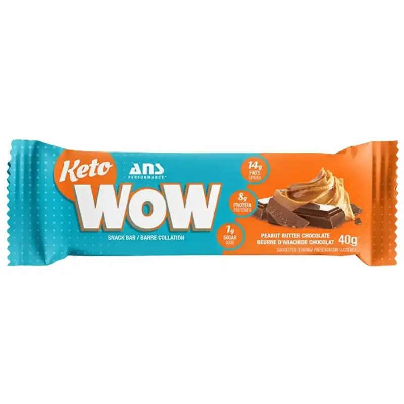 ANS KETO WOW PEANUT BUTTER CHOCOLATE BAR 40G