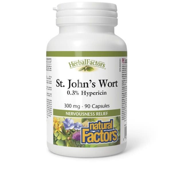 NATURAL FACTORS ST JOHN'S WORT 300MG 90 CAPS