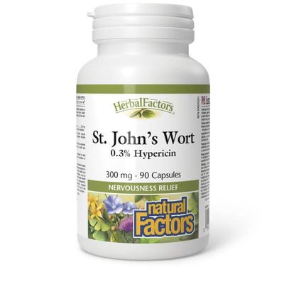 NATURAL FACTORS ST JOHN'S WORT 300MG 90 CAPS