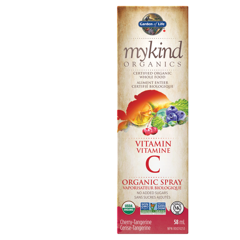 GARDEN OF LIFE MYKIND ORGANICS VITAMIN C ORGANIC SPRAY CHERRY TANGERINE 50ML