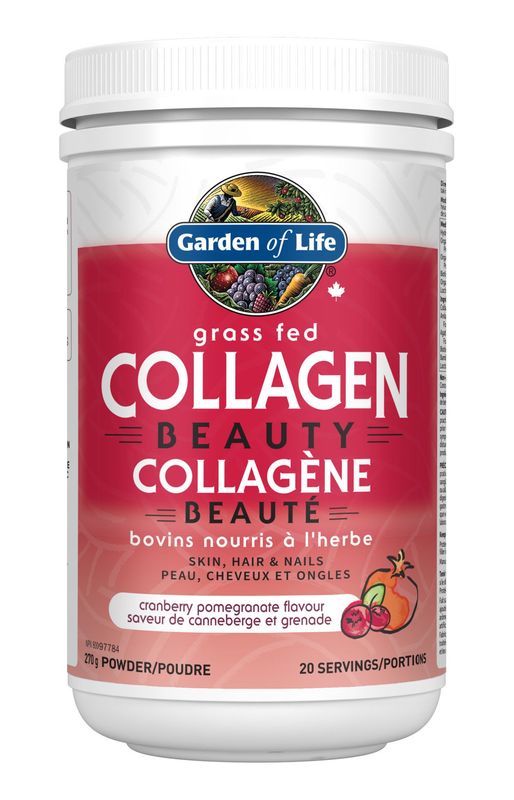 GARDEN OF LIFE GRASS FED COLLAGEN BEAUTY CRANBERRY POMEGRANATE 270G