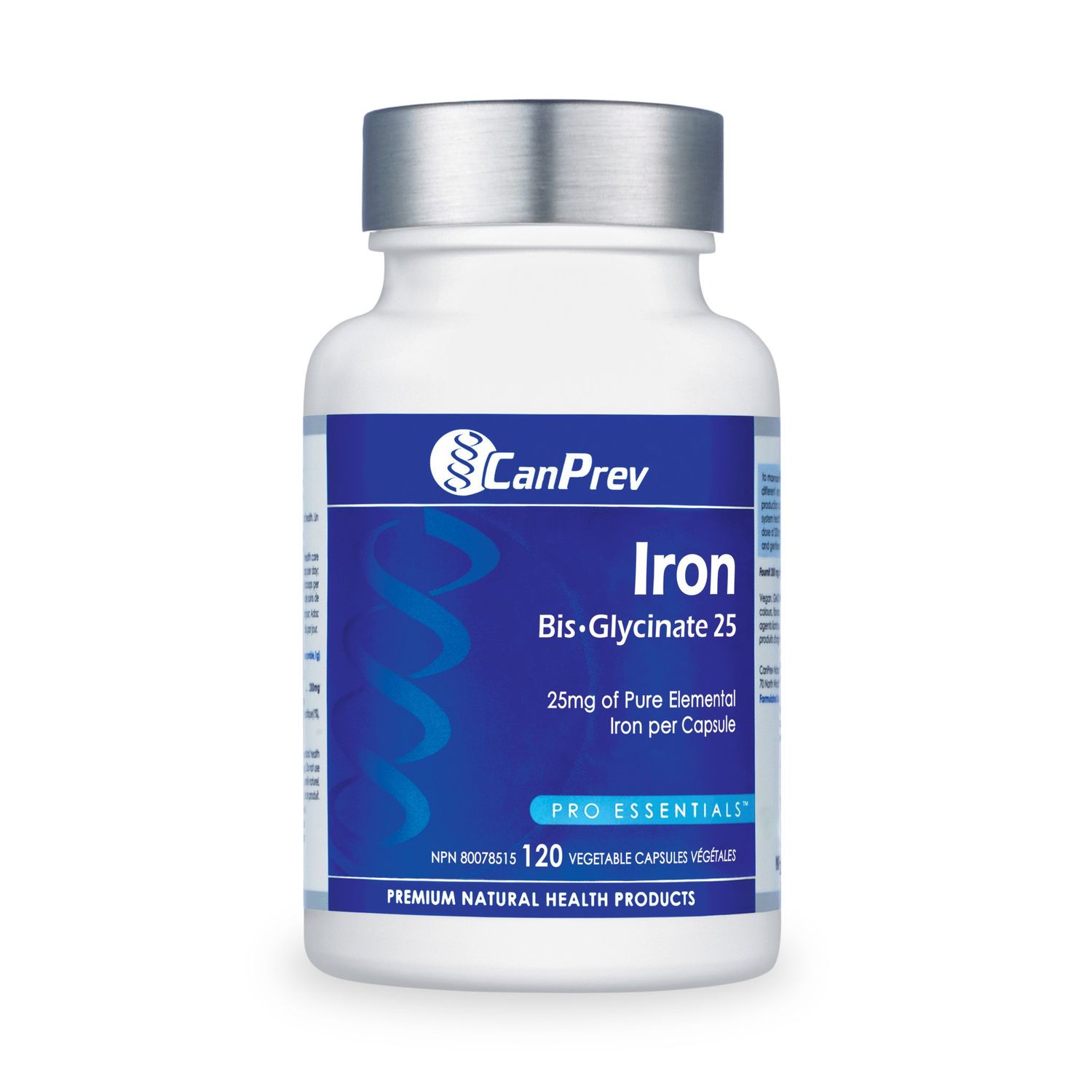 CANPREV IRON BIS-GLYCINATE 25 120 VEGICAPS