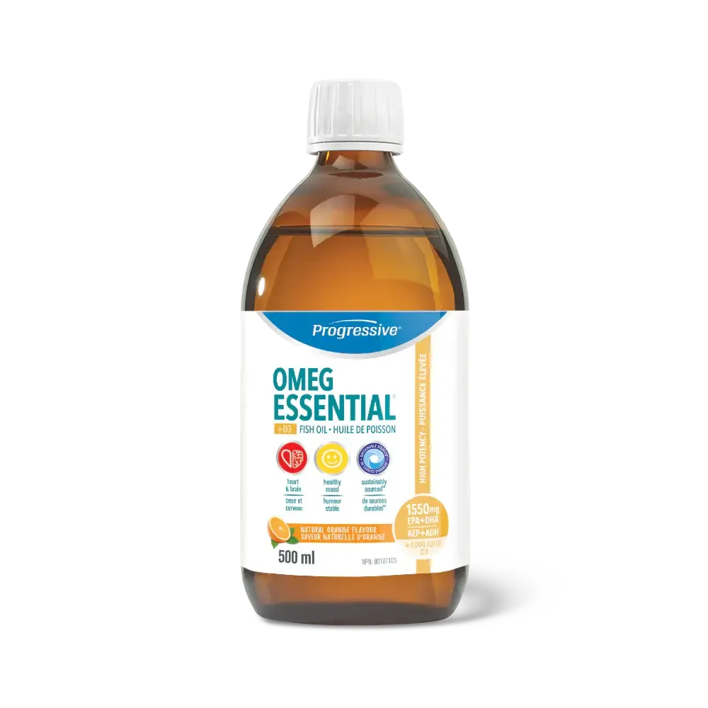 PROGRESSIVE OMEGESSENTIAL +D LIQUID ORANGE 500ML