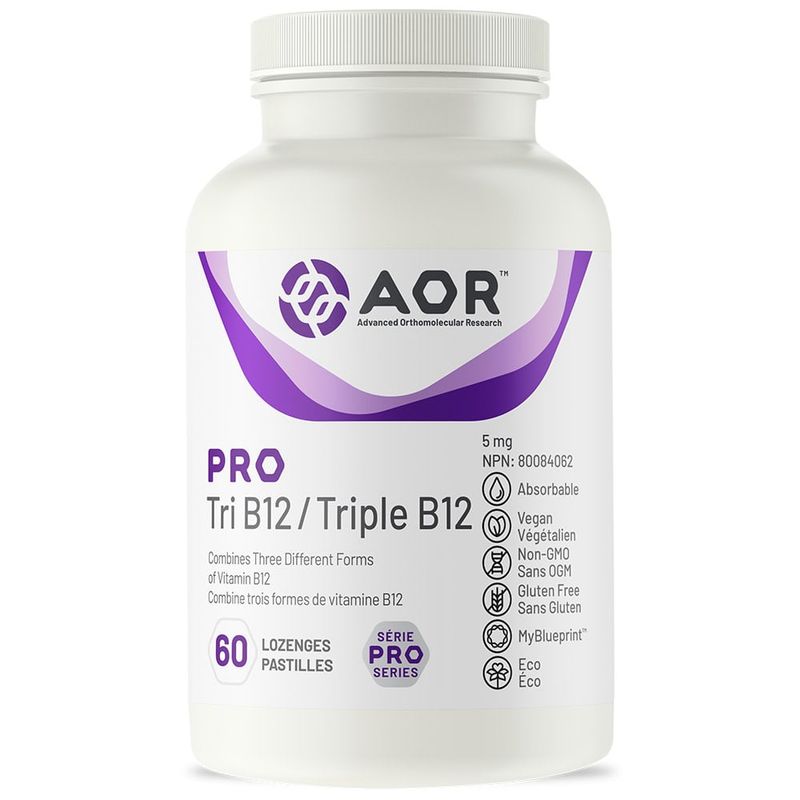 AOR PRO TRI B12 60 LOZENGES
