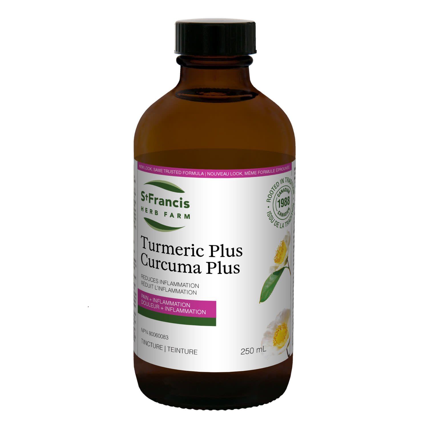 ST FRANCIS TUMERIC PLUS TINCTURE 250ML