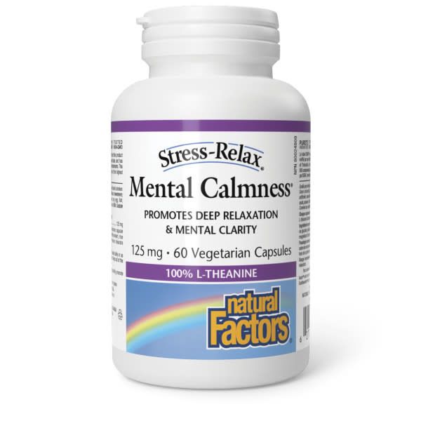 NATURAL FACTORS MENTAL CALMNESS L-THEANINE 125MG 60 VEGICAPS