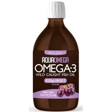 AQUAOMEGA HIGH DHA GRAPE 225ML