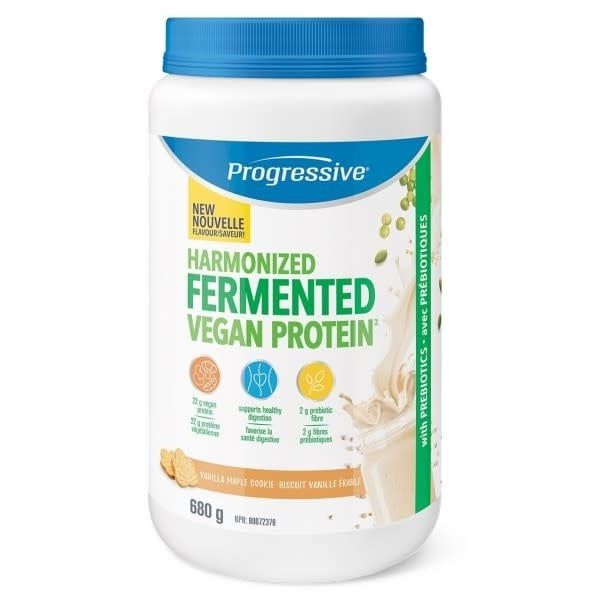 PROGRESSIVE FERMENTED VEGAN VANILLA MAPLE COOKIE PROTEIN 680G