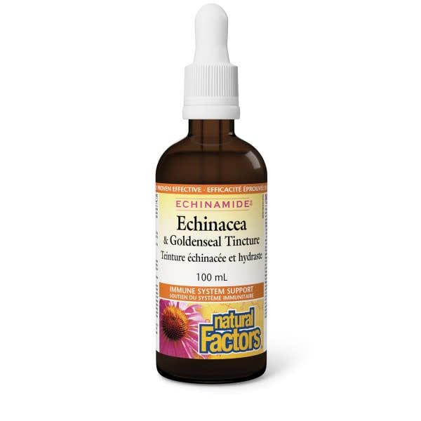 NATURAL FACTORS ECHINAMIDE ECHINACEA &amp; GOLDENSEAL TINCTURE 100ML