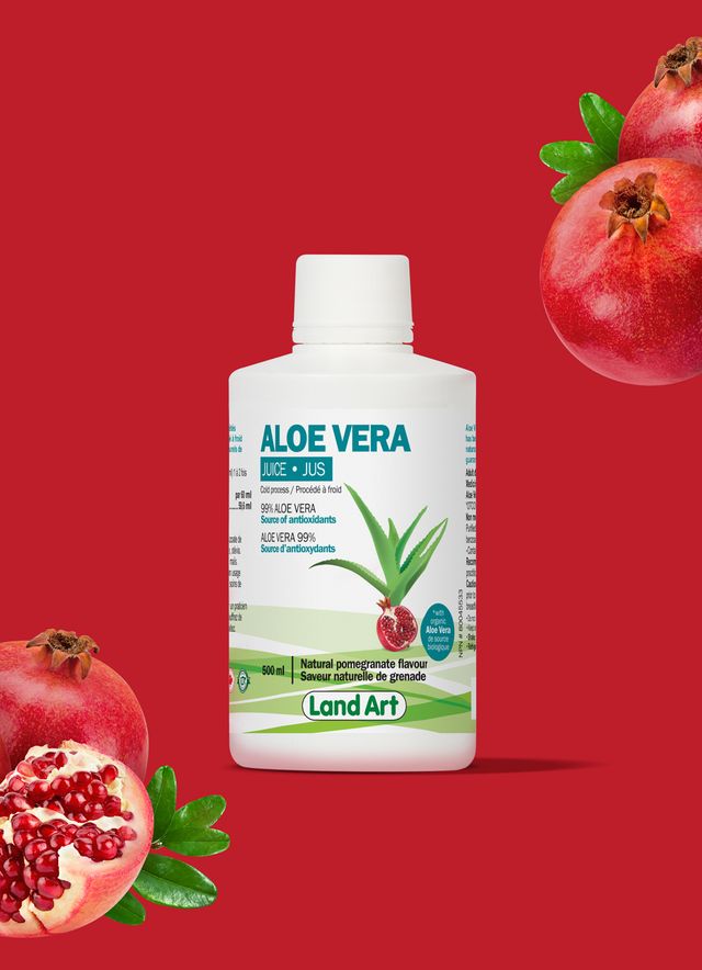 LAND ART ALOE VERA JUICE - POMEGRANATE  500ML