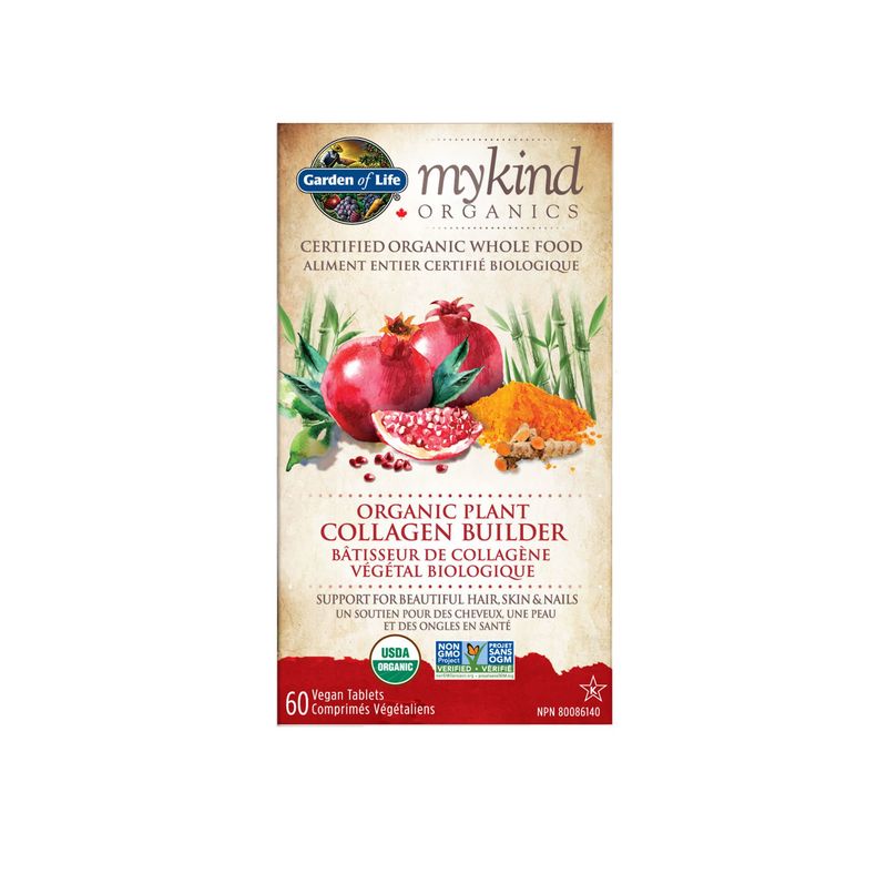 GARDEN OF LIFE MYKIND ORGANICS PLANT COLLAGEN BUILDER 60VT