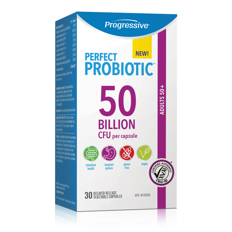 PROGRESSIVE PERFECT PROBIOTIC 50 BILLION ADULTS 50+ 30 CAPS