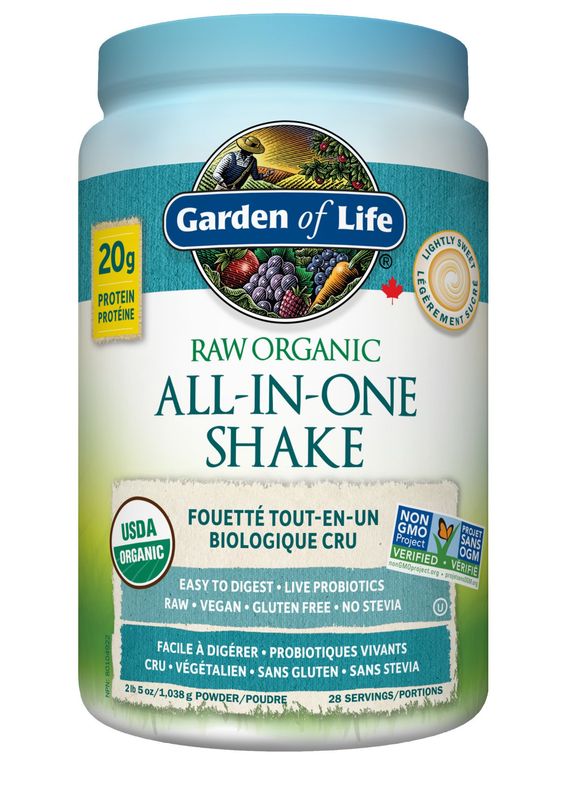 GARDEN OF LIFE ALL IN ONE SHAKE LIGHTLY SWEET 1038G