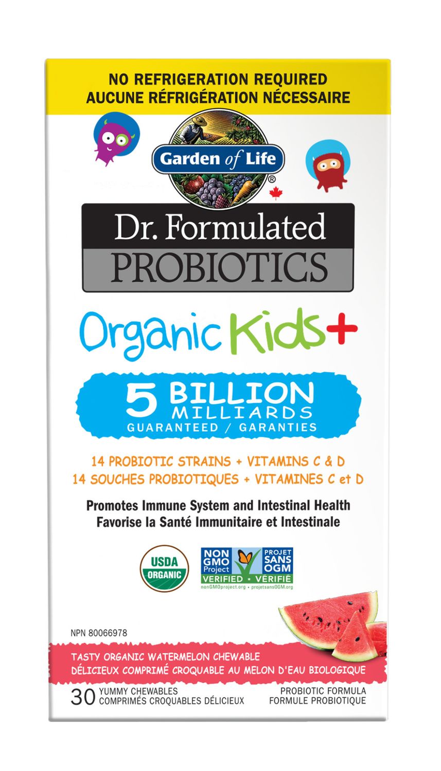 GARDEN OF LIFE DR F ORGANIC KIDS+ CHEW 5-B SS WATERMELOW 30CT