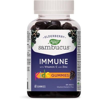 NATURE'S WAY SAMBUCUS ELDERBERRY KIDS 60 CHEWABLE GUMMIES