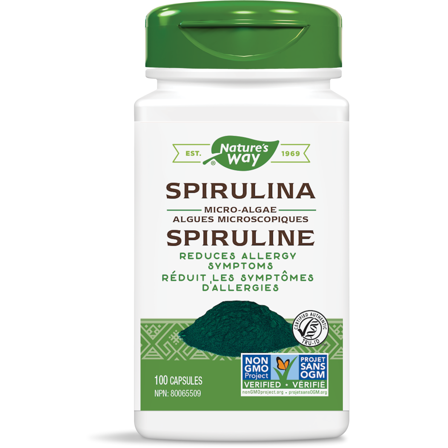 NATURE'S WAY SPIRULINA 100 CAPS
