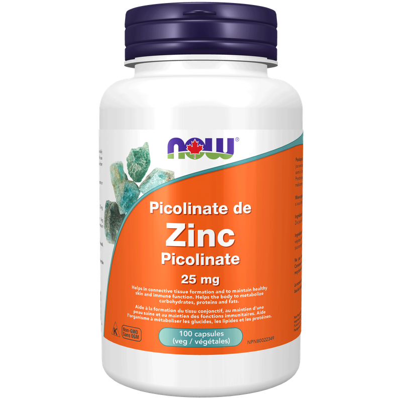 NOW ZINC PICOLINATE 25MG 100 CAPS
