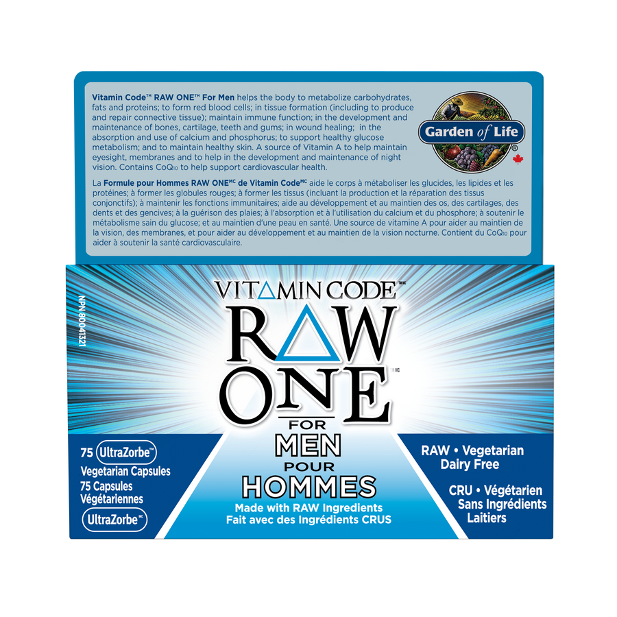 GARDEN OF LIFE RAW ONE FOR MEN 75 VCAPS